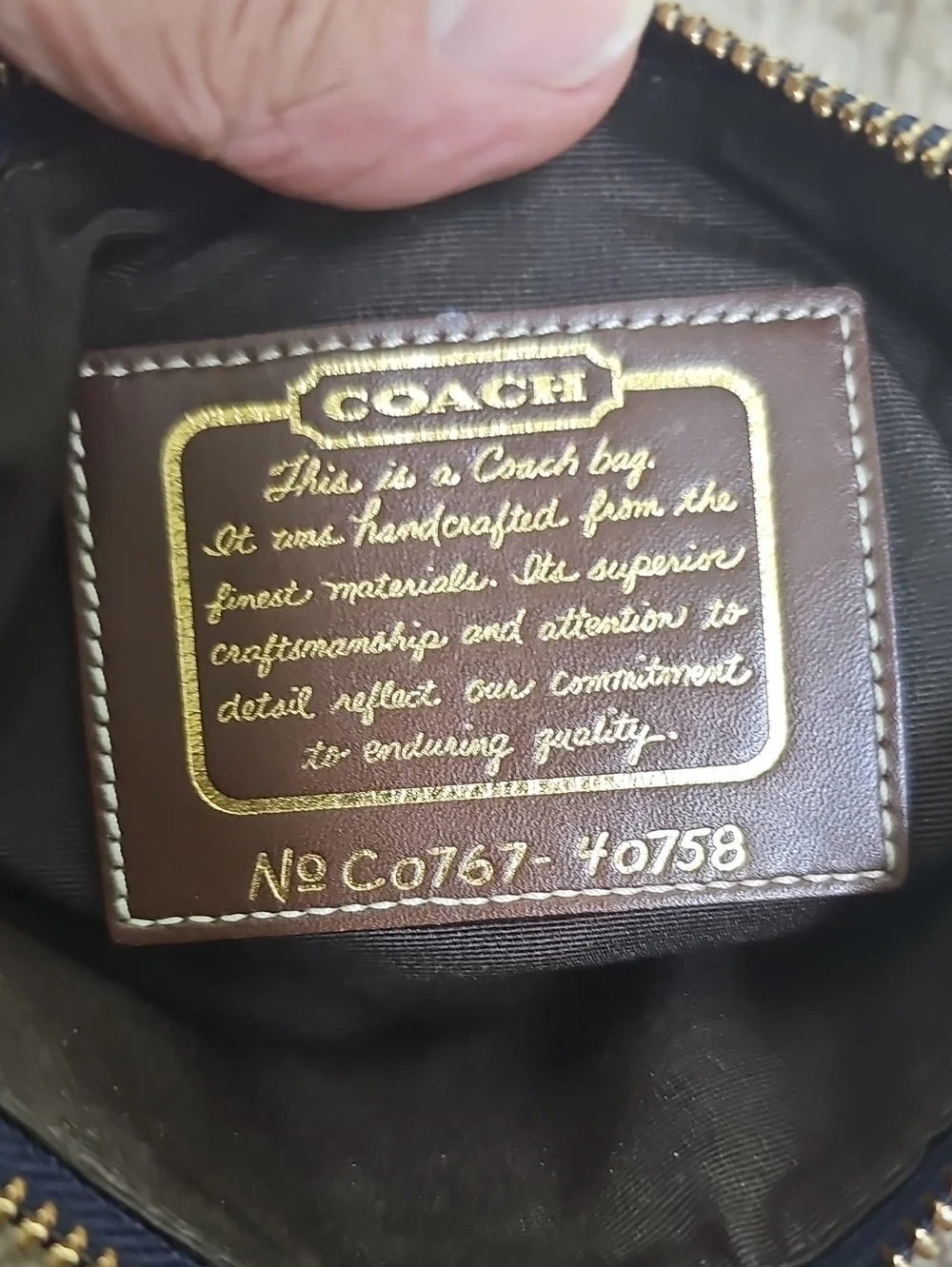 COACH 40758 DENIM SIGNATURE STRIPE CROSSBODY BAG BFPM-08-034
